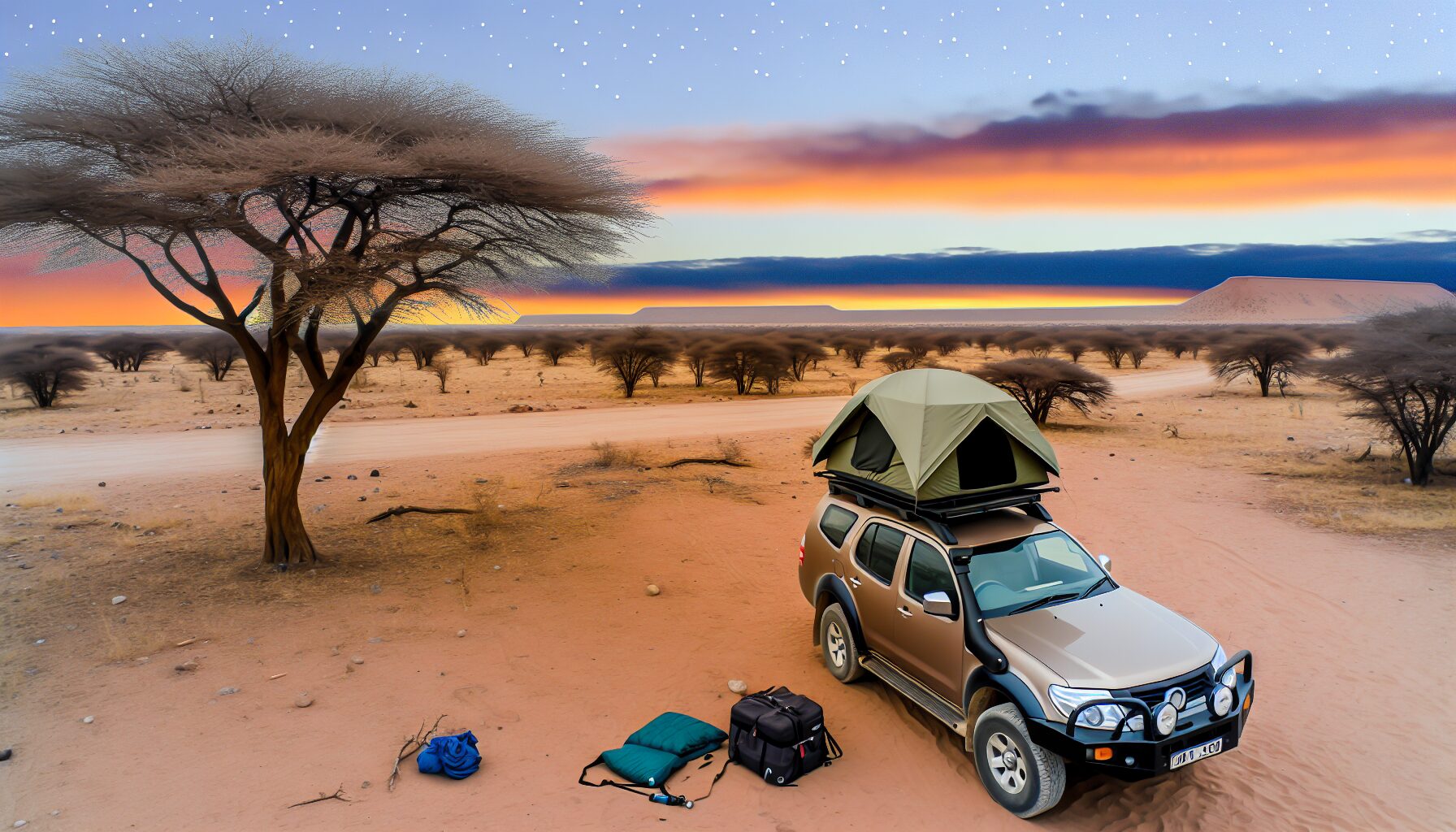 Abenteuer in Namibia: Mit dem Mietwagen und Dachzelt die Wildnis erkunde